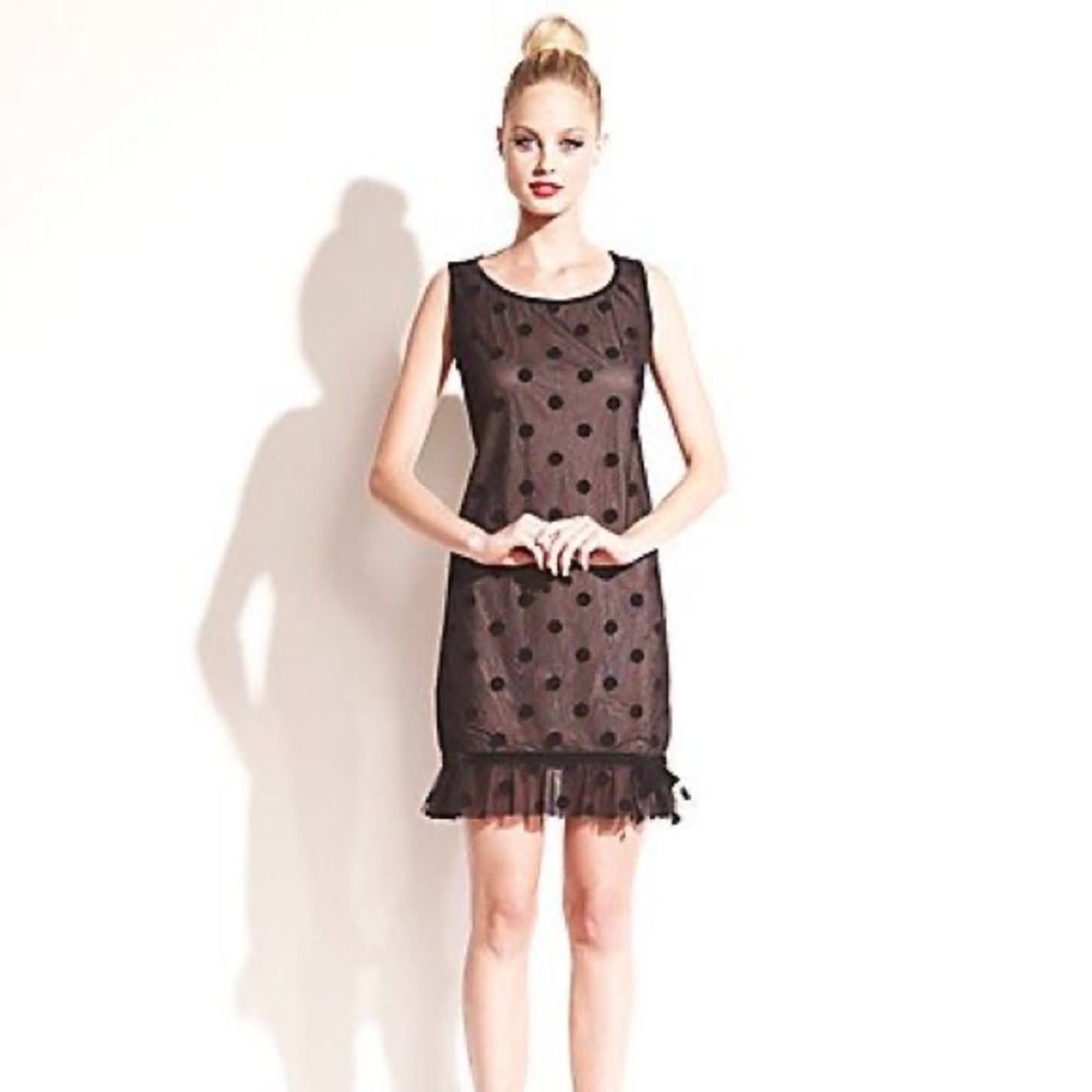 🖤NWT Betsey Johnson heart back dot shift dress🖤